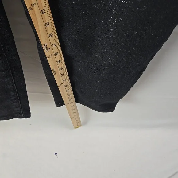 Lane Bryant Womens Glittery Black Pull On Pants Sz 26 NWT - Picture 7 of 9